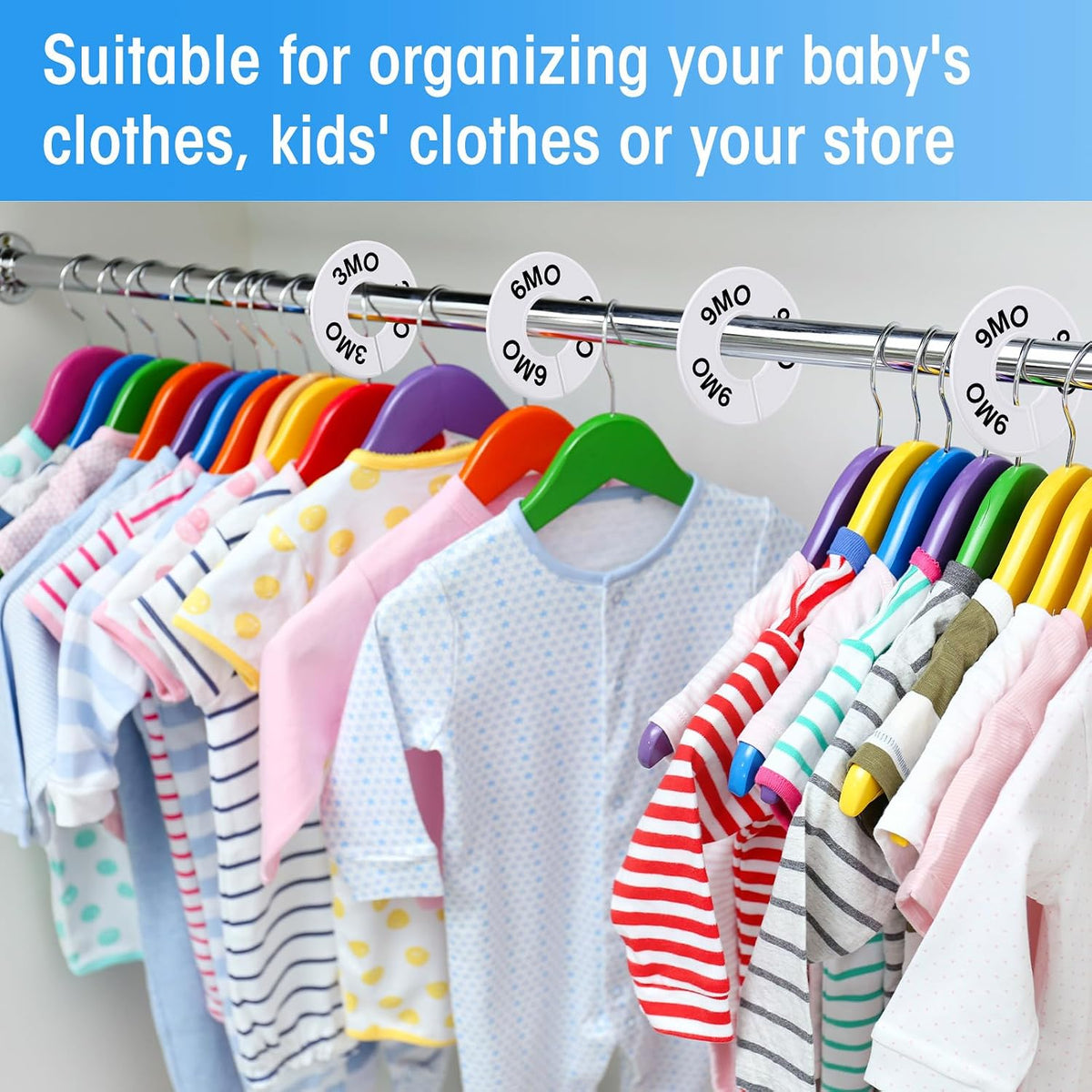 20 Round Closet Dividers for Clothing Rack Organizers