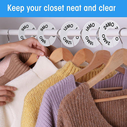 20 Round Closet Dividers for Clothing Rack Organizers