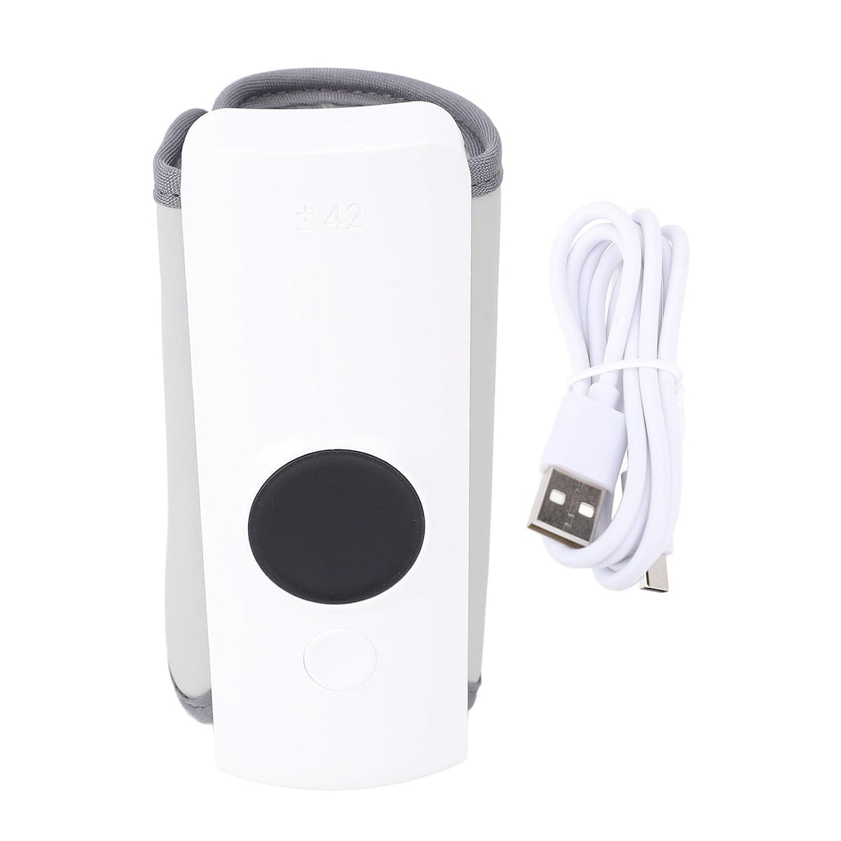 Portable Bottle Warmer, USB Rechargeable Travel Bottle Warmer Sleeve with 2x3000mAh Battery, Constant Temperature Fast Heating ABS Cover for On the Go Parents and Feeding
