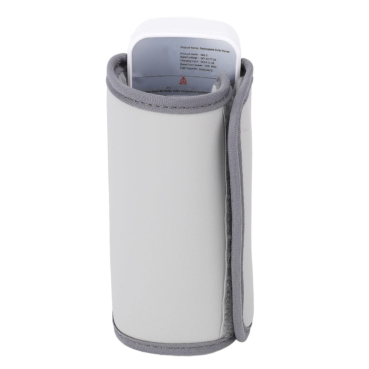 Portable Bottle Warmer, USB Rechargeable Travel Bottle Warmer Sleeve with 2x3000mAh Battery, Constant Temperature Fast Heating ABS Cover for On the Go Parents and Feeding