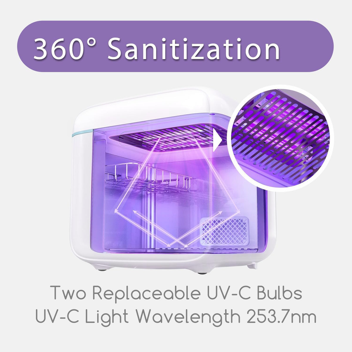4-in-1 UV Light Sanitizer, Dryer and Storage Box