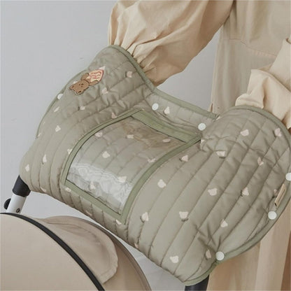 Watertight Windproof Strollers Mittens Handlebar Warmer Compatible with Cold Weather Outings Easy to Install Clean(Color 4)