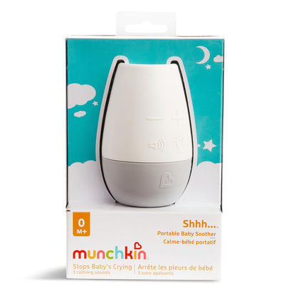 Shhh… White Noise Sound Machine, Baby Soother, White/Grey