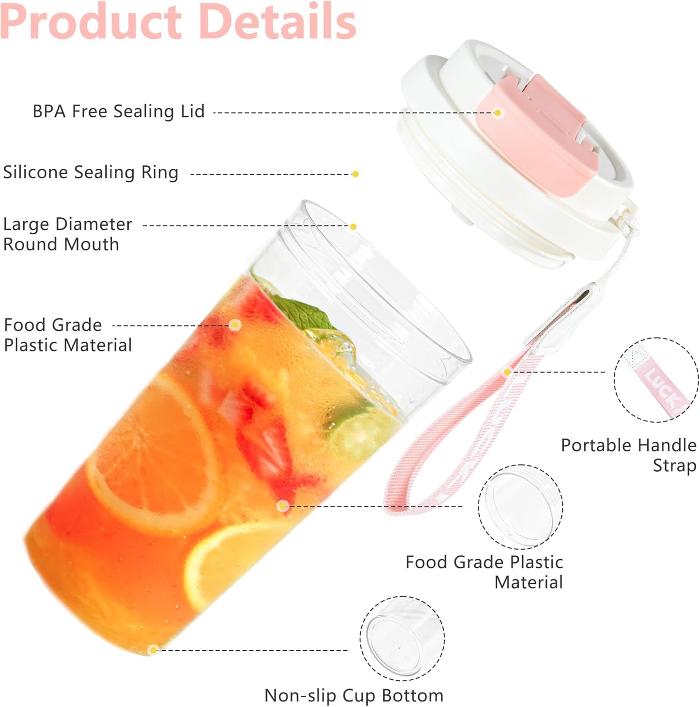 20oz Clear Tumbler with Lid and Straw, 2Pcs Iced Coffee Cups | Acrylic Tumbler for Coffee, Soda, Tea, Milk, Juice, Gift, Green&Purple