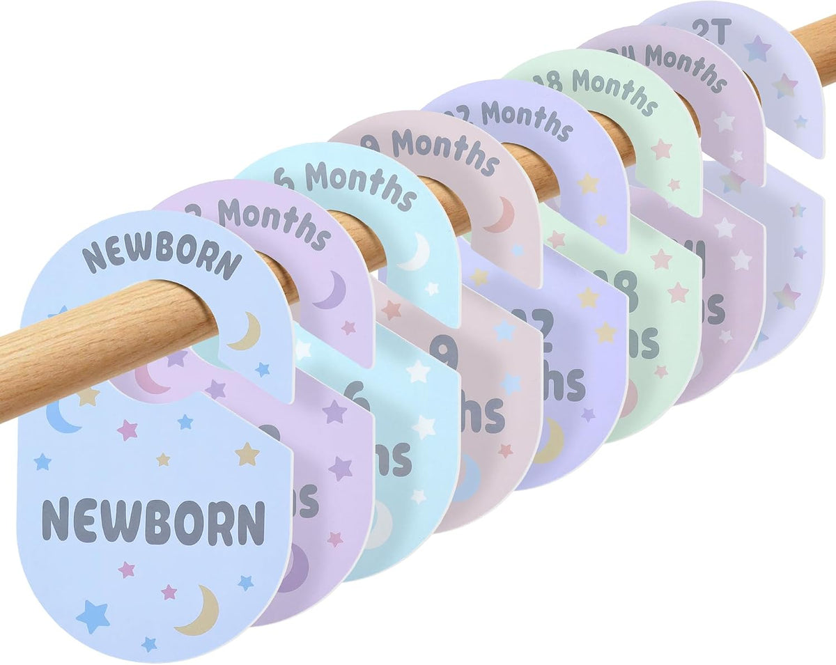 Baby Closet Dividers, 8 Pcs Double-Sided Nursery Clothes Organizer