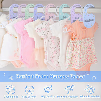 Baby Closet Dividers, 8 Pcs Double-Sided Nursery Clothes Organizer