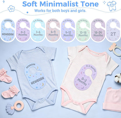 Baby Closet Dividers, 8 Pcs Double-Sided Nursery Clothes Organizer