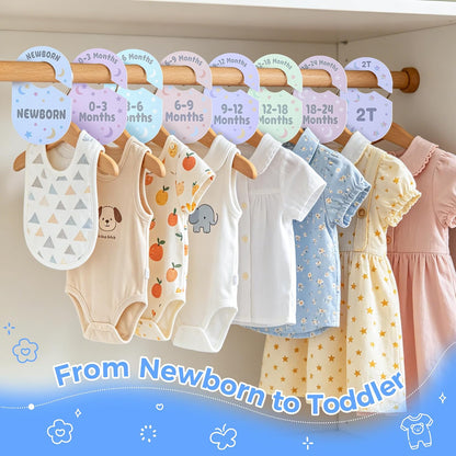 Baby Closet Dividers, 8 Pcs Double-Sided Nursery Clothes Organizer