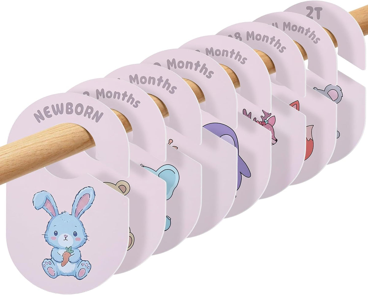 Baby Closet Dividers, 8 Pcs Double-Sided Nursery Clothes Organizer
