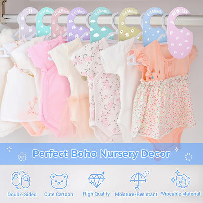 Baby Closet Dividers, 8 Pcs Double-Sided Nursery Clothes Organizer