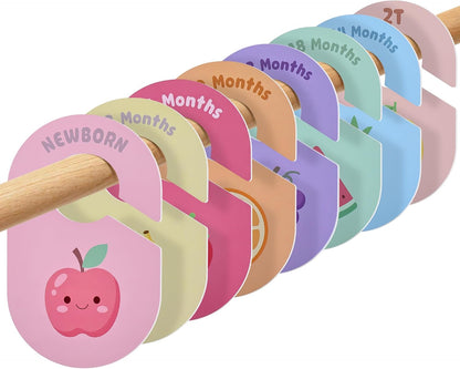 Baby Closet Dividers, 8 Pcs Double-Sided Nursery Clothes Organizer