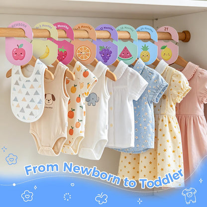 Baby Closet Dividers, 8 Pcs Double-Sided Nursery Clothes Organizer
