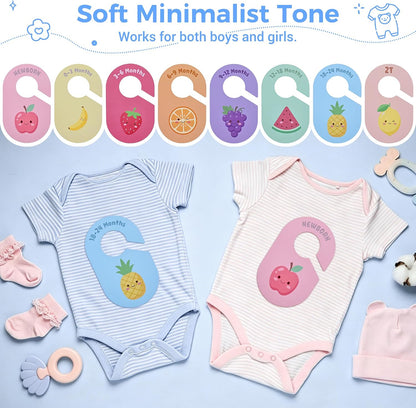 Baby Closet Dividers, 8 Pcs Double-Sided Nursery Clothes Organizer