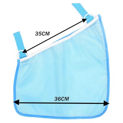 2 Pack Universal Side Sling Stroller Mesh Cargo Net and Organizer, Extra Stroller Storage Space, Non-Slip and Adjustable Straps
