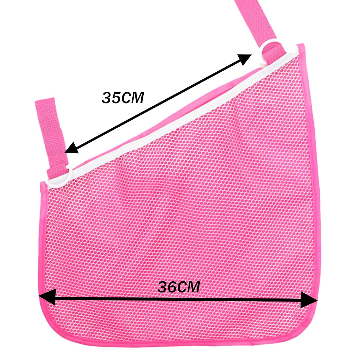 2 Pack Universal Side Sling Stroller Mesh Cargo Net and Organizer, Extra Stroller Storage Space, Non-Slip and Adjustable Straps