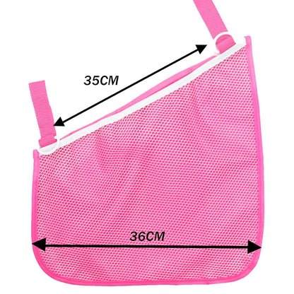 2 Pack Universal Side Sling Stroller Mesh Cargo Net and Organizer, Extra Stroller Storage Space, Non-Slip and Adjustable Straps