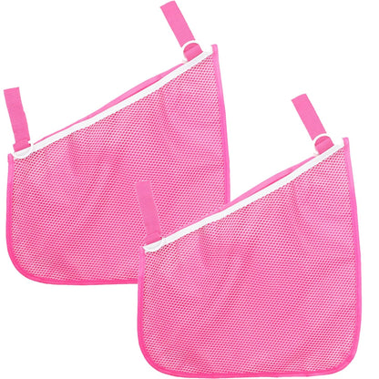 2 Pack Universal Side Sling Stroller Mesh Cargo Net and Organizer, Extra Stroller Storage Space, Non-Slip and Adjustable Straps
