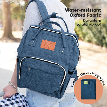 Portable Diaper Changing Pad and Diaper Bag Backpack - Waterproof Foldable Baby Changing Mat - Waterproof Multi Function Baby Travel Bags - Diaper Changing Station - ravel Diaper Change Pad