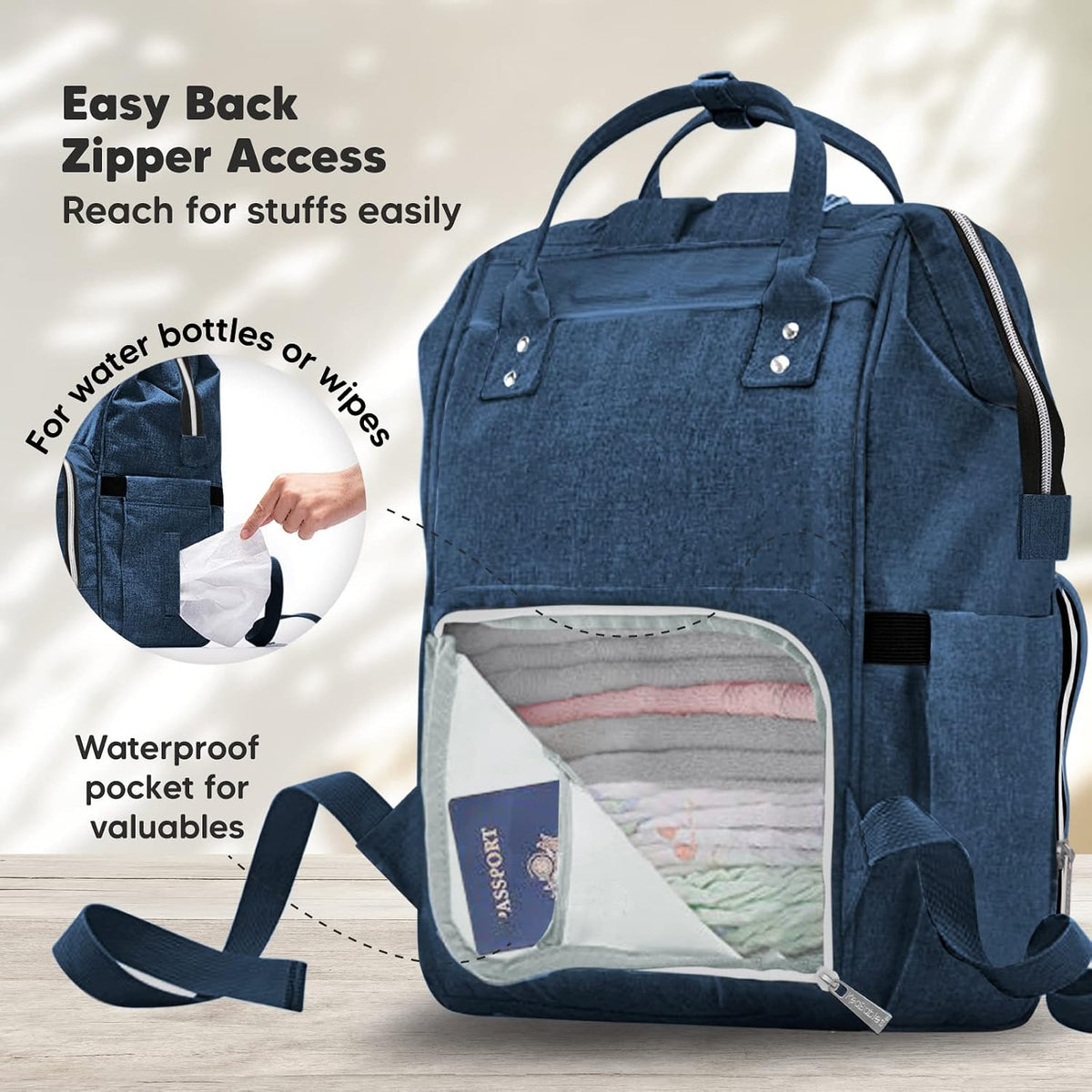 Portable Diaper Changing Pad and Diaper Bag Backpack - Waterproof Foldable Baby Changing Mat - Waterproof Multi Function Baby Travel Bags - Diaper Changing Station - ravel Diaper Change Pad