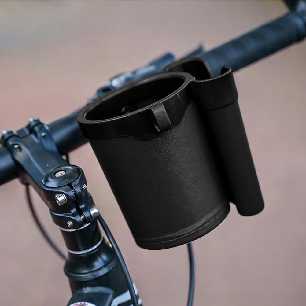 Bike Cup Holder & Phone Mount, 3‑in‑1 Universal Drink Bottle Mount