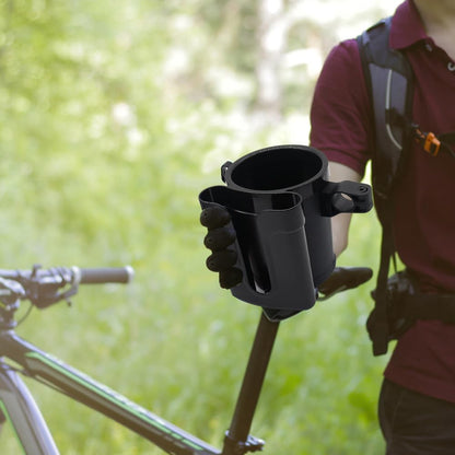 Bike Cup Holder & Phone Mount, 3‑in‑1 Universal Drink Bottle Mount