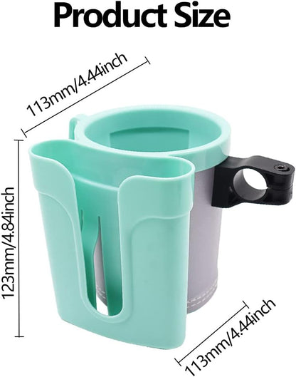 Bike Cup Holder & Phone Mount, 3‑in‑1 Universal Drink Bottle Mount