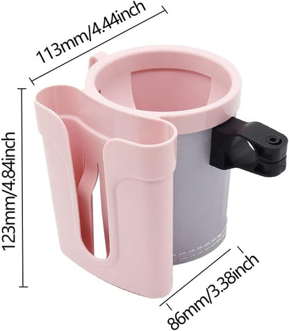 Bike Cup Holder & Phone Mount, 3‑in‑1 Universal Drink Bottle Mount