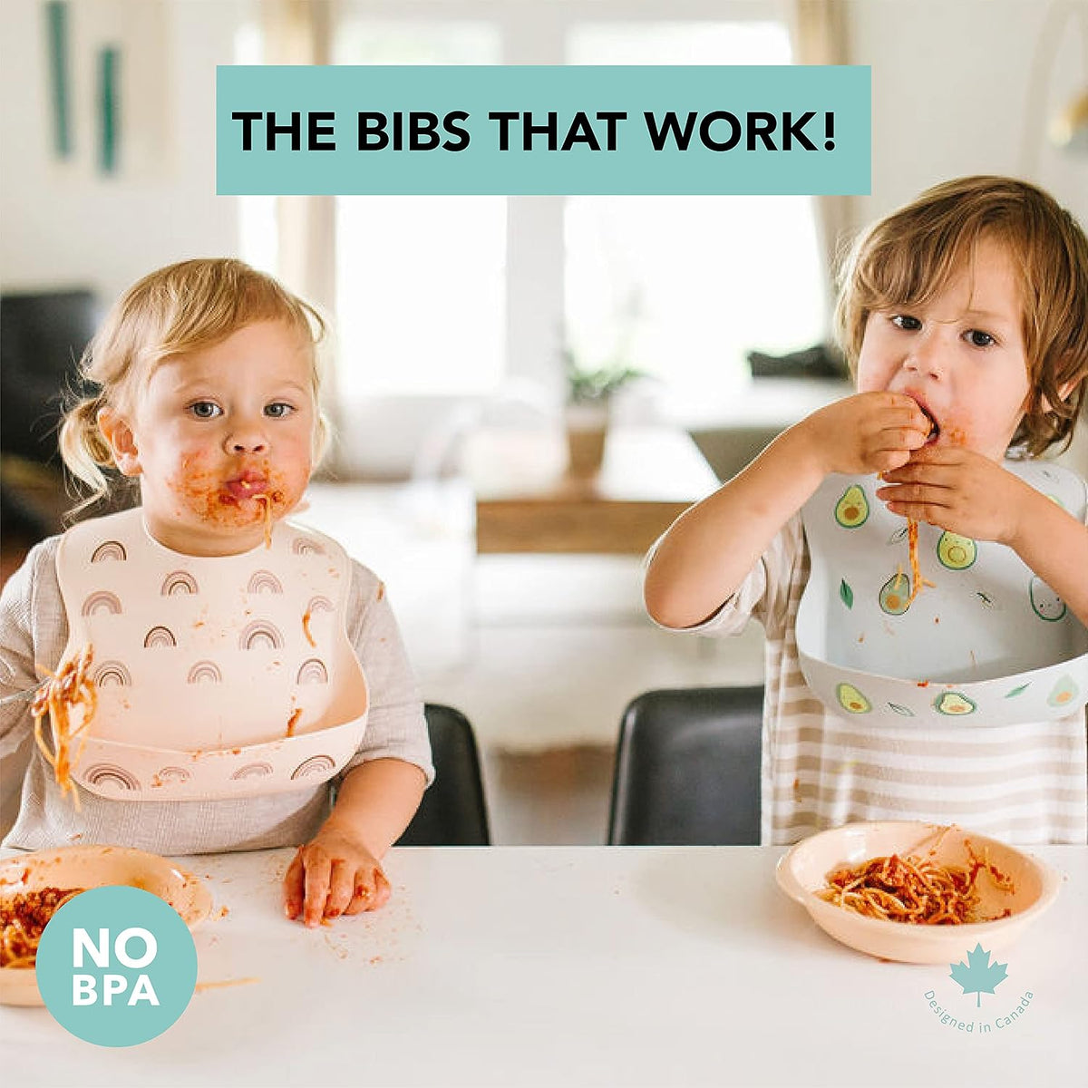 Soft, Waterproof Silicone Feeding Bib for Babies and Toddlers