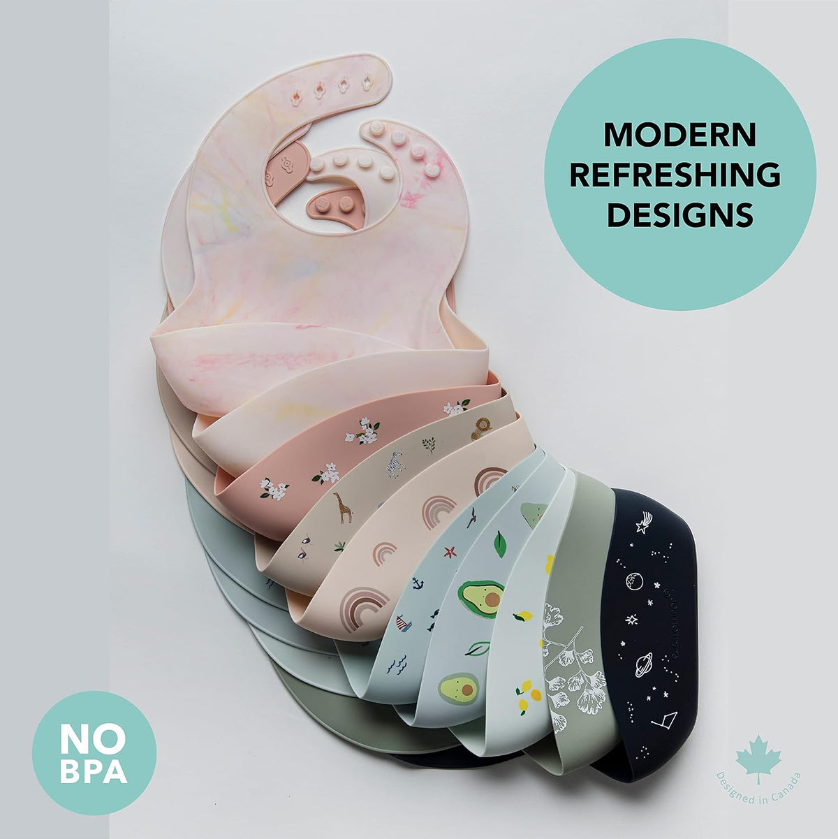 Soft, Waterproof Silicone Feeding Bib for Babies and Toddlers
