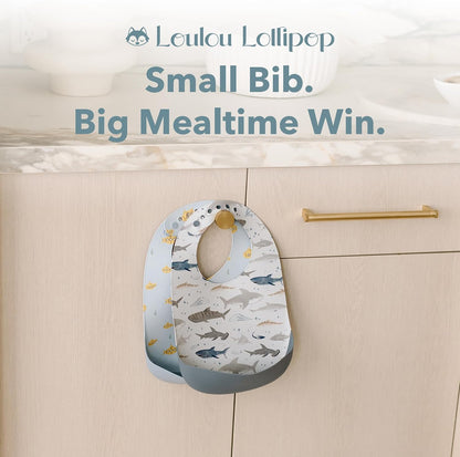 Soft, Waterproof Silicone Feeding Bib for Babies and Toddlers