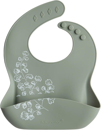 Soft, Waterproof Silicone Feeding Bib for Babies and Toddlers