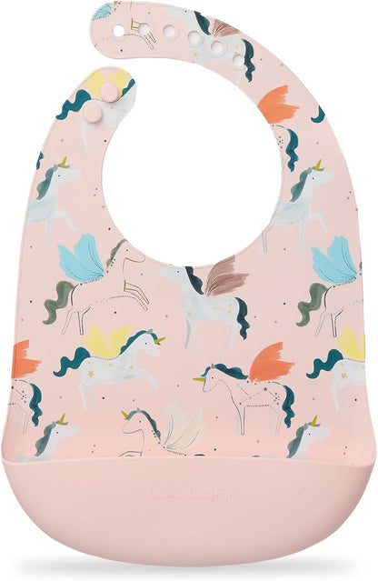 Soft, Waterproof Silicone Feeding Bib for Babies and Toddlers