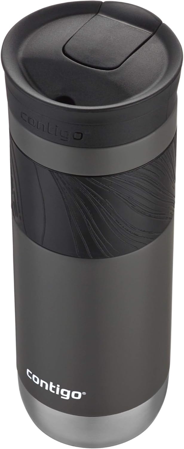 Byron 2.0 Stainless Steel Travel Mug with Snapseal Lid and Grip 20oz, Blueberry, Great for hot and cold beverages