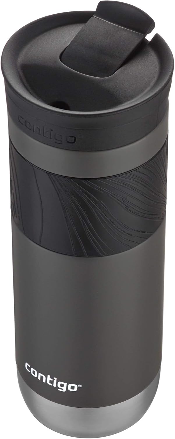Byron 2.0 Stainless Steel Travel Mug with Snapseal Lid and Grip 20oz, Blueberry, Great for hot and cold beverages