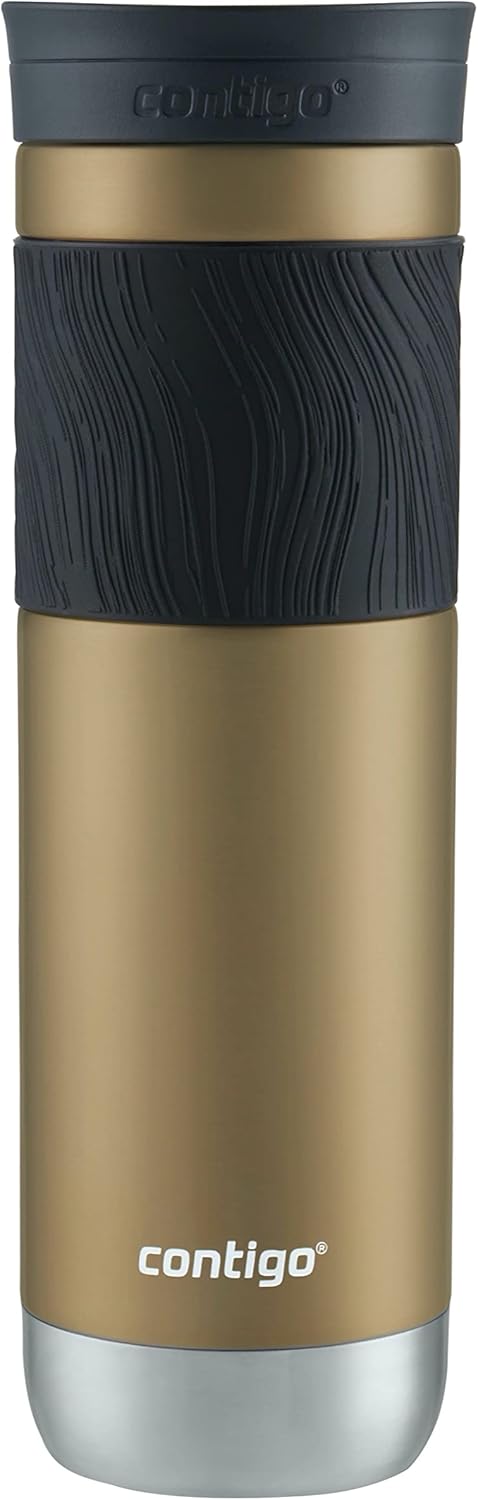 Byron 2.0 Stainless Steel Travel Mug with Snapseal Lid and Grip 20oz, Blueberry, Great for hot and cold beverages