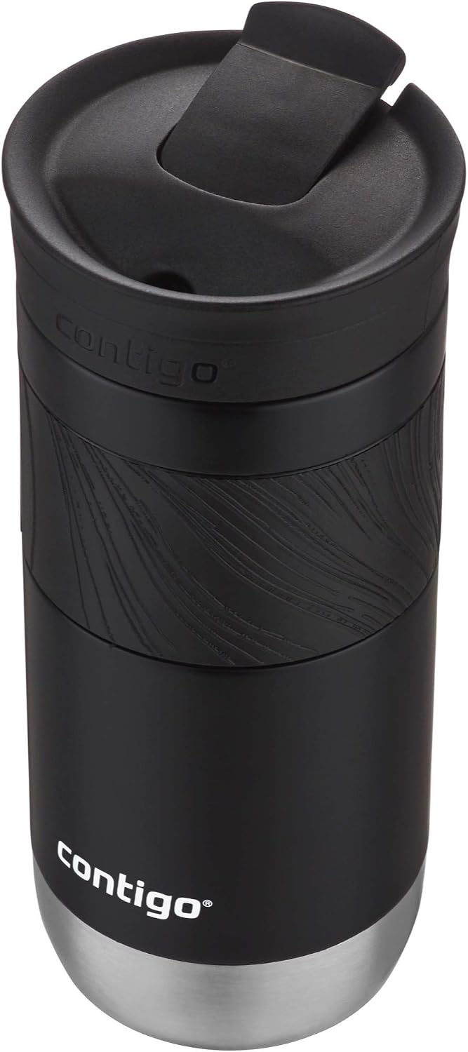 Byron 2.0 Stainless Steel Travel Mug with Snapseal Lid and Grip 20oz, Blueberry, Great for hot and cold beverages