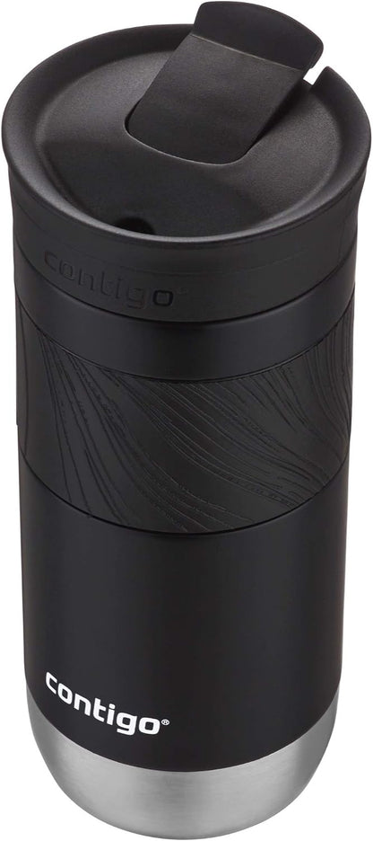 Byron 2.0 Stainless Steel Travel Mug with Snapseal Lid and Grip 20oz, Blueberry, Great for hot and cold beverages
