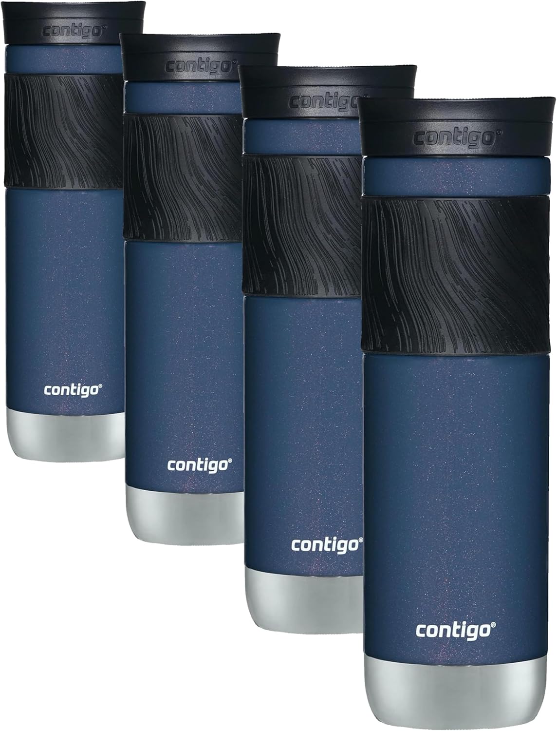Byron 2.0 Stainless Steel Travel Mug with Snapseal Lid and Grip 20oz, Blueberry, Great for hot and cold beverages