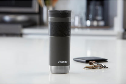 Byron 2.0 Stainless Steel Travel Mug with Snapseal Lid and Grip 20oz, Blueberry, Great for hot and cold beverages