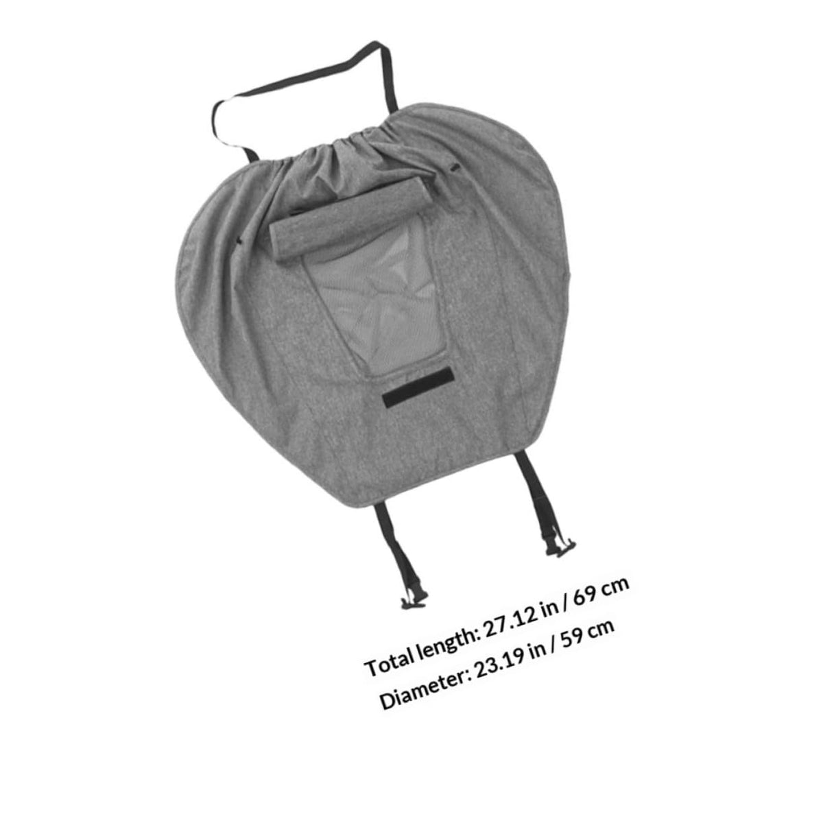 Stroller Sunscreen Cover UV Protection Sunshade for Stroller Awning Waterproof Grey Full-Cover Shading Accessory for Outdoor Use