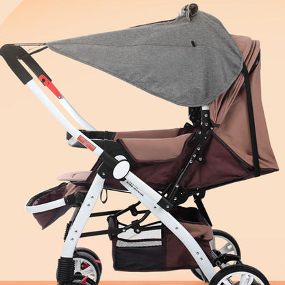 Stroller Sunscreen Cover UV Protection Sunshade for Stroller Awning Waterproof Grey Full-Cover Shading Accessory for Outdoor Use