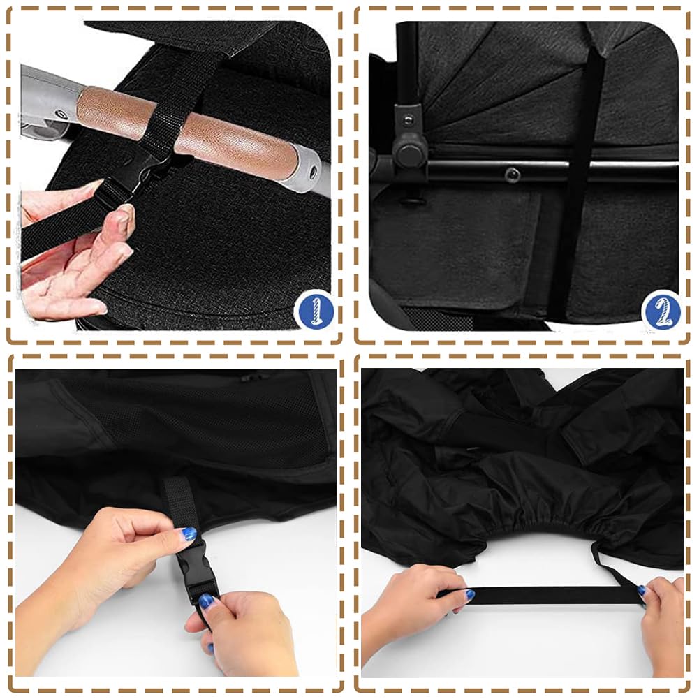 Baby Stroller Sun Shade Protector Universal Pushchair Blackout Cover