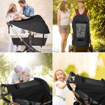 Baby Stroller Sun Shade Protector Universal Pushchair Blackout Cover