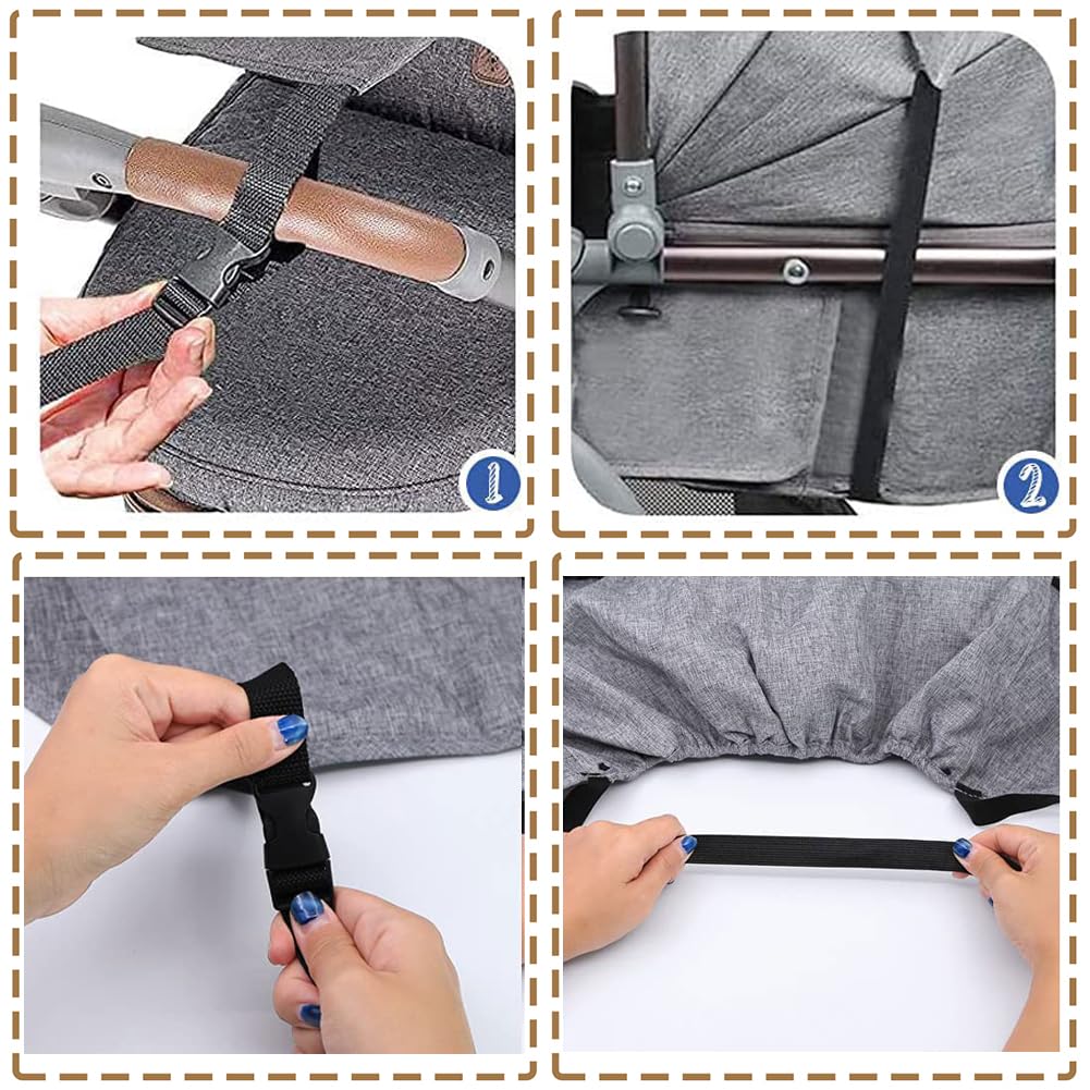 Baby Stroller Sun Shade Protector Universal Pushchair Blackout Cover