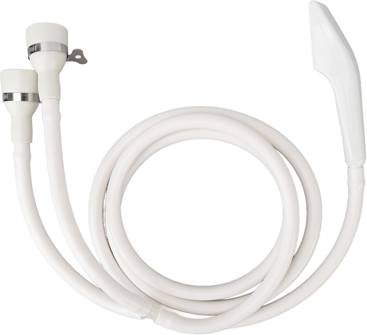 Double Connection Port Sink Shower Head, Shampoo Sprayer with Hose for Bathing Baby Pets Washing Hair, Compatible with Kitchen Bathroom Sink Faucet