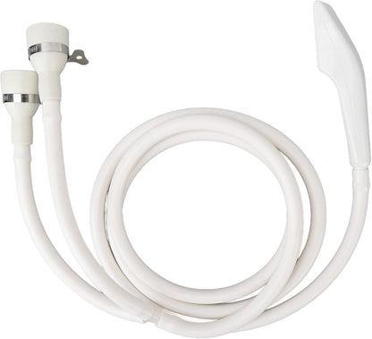 Double Connection Port Sink Shower Head, Shampoo Sprayer with Hose for Bathing Baby Pets Washing Hair, Compatible with Kitchen Bathroom Sink Faucet