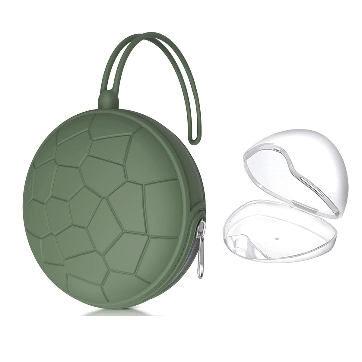 Pacifier Holder Case,BPA Free Portable Pacifier Storage Container,Silicone Baby Pacifier Cover Pouch for Diaper Bag Stroller,Travel Outdoor Activities,Easy to Clean(Blush)