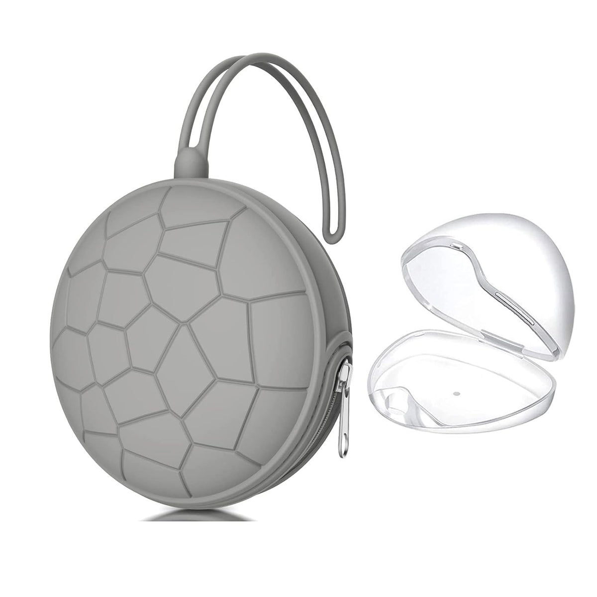 Pacifier Holder Case,BPA Free Portable Pacifier Storage Container,Silicone Baby Pacifier Cover Pouch for Diaper Bag Stroller,Travel Outdoor Activities,Easy to Clean(Blush)