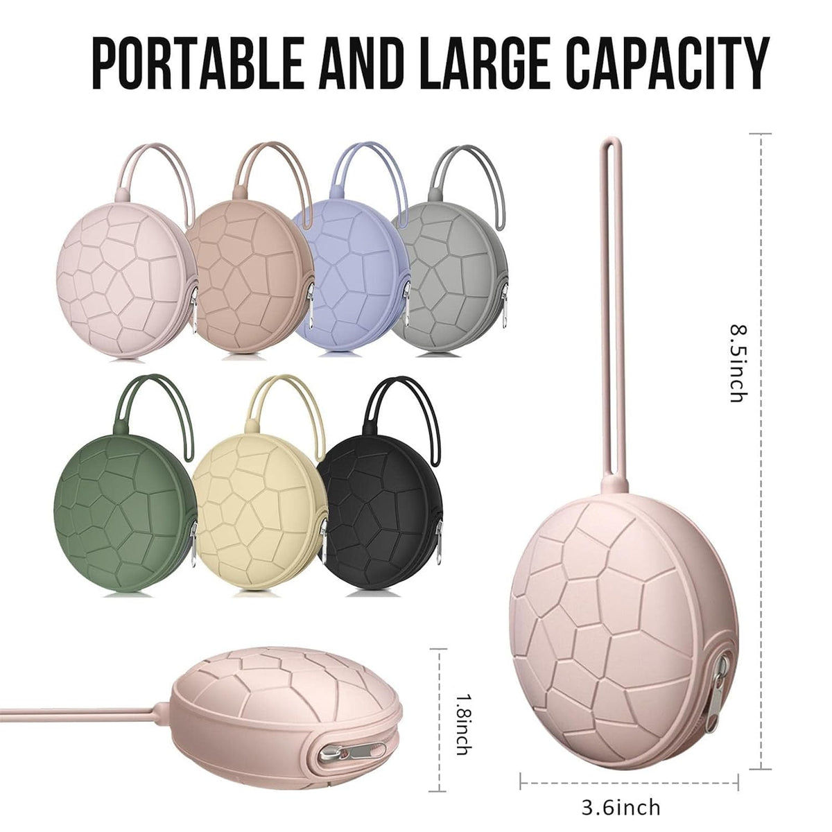 Pacifier Holder Case,BPA Free Portable Pacifier Storage Container,Silicone Baby Pacifier Cover Pouch for Diaper Bag Stroller,Travel Outdoor Activities,Easy to Clean(Blush)