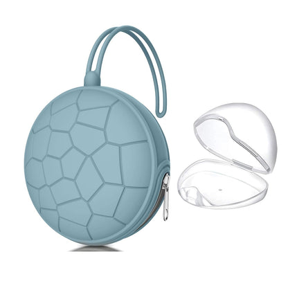 Pacifier Holder Case,BPA Free Portable Pacifier Storage Container,Silicone Baby Pacifier Cover Pouch for Diaper Bag Stroller,Travel Outdoor Activities,Easy to Clean(Blush)
